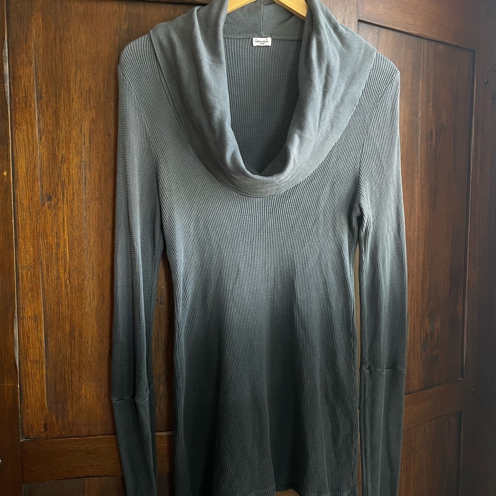 SPLENDID - Cotton Modal Ombré Cowl Neck Tunic